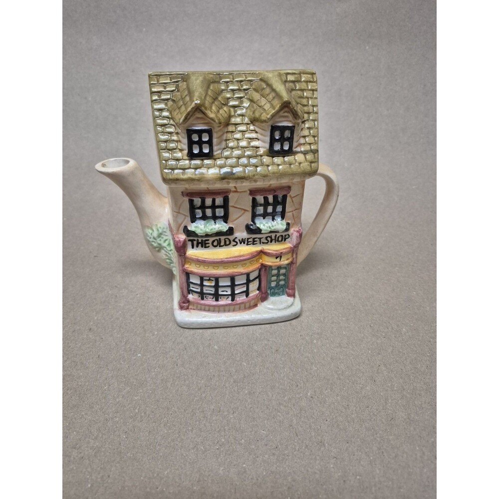 "The Old Sweet Shop"  Figurine Teapot Vintage Cottage House Ceramic Decoration